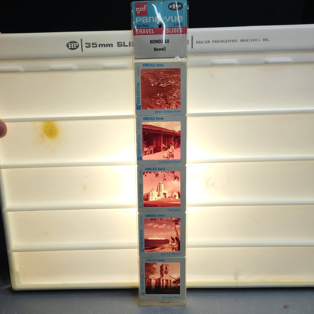 Vintage GAF PANA-VUE Slides Travel Honolulu‎ Hawaii
